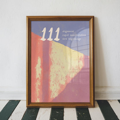 111 Angel Number Print