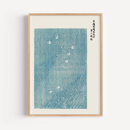 Taguchi Tomoki Blue Bird Print