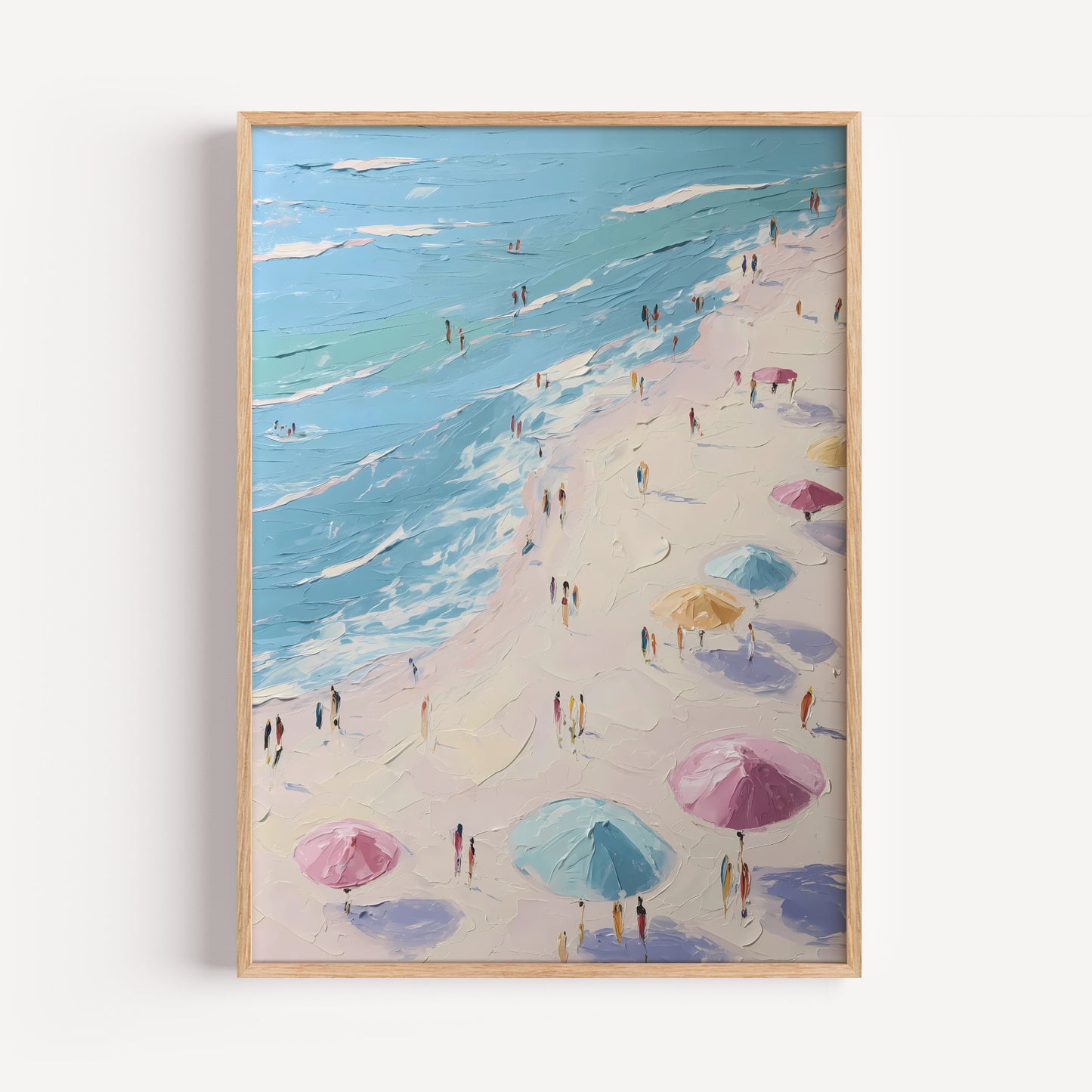 French Riviera Aerial Beach Print