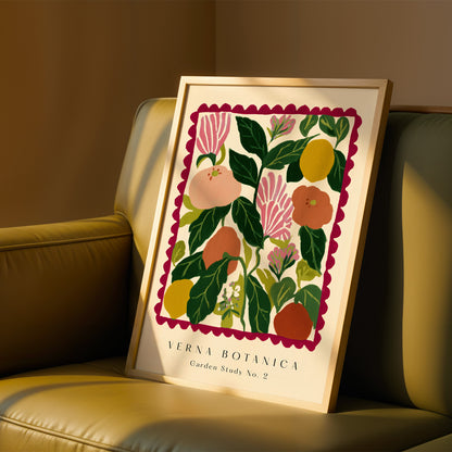 Red Flower Print