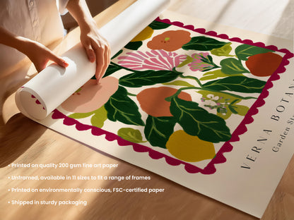 Red Flower Print