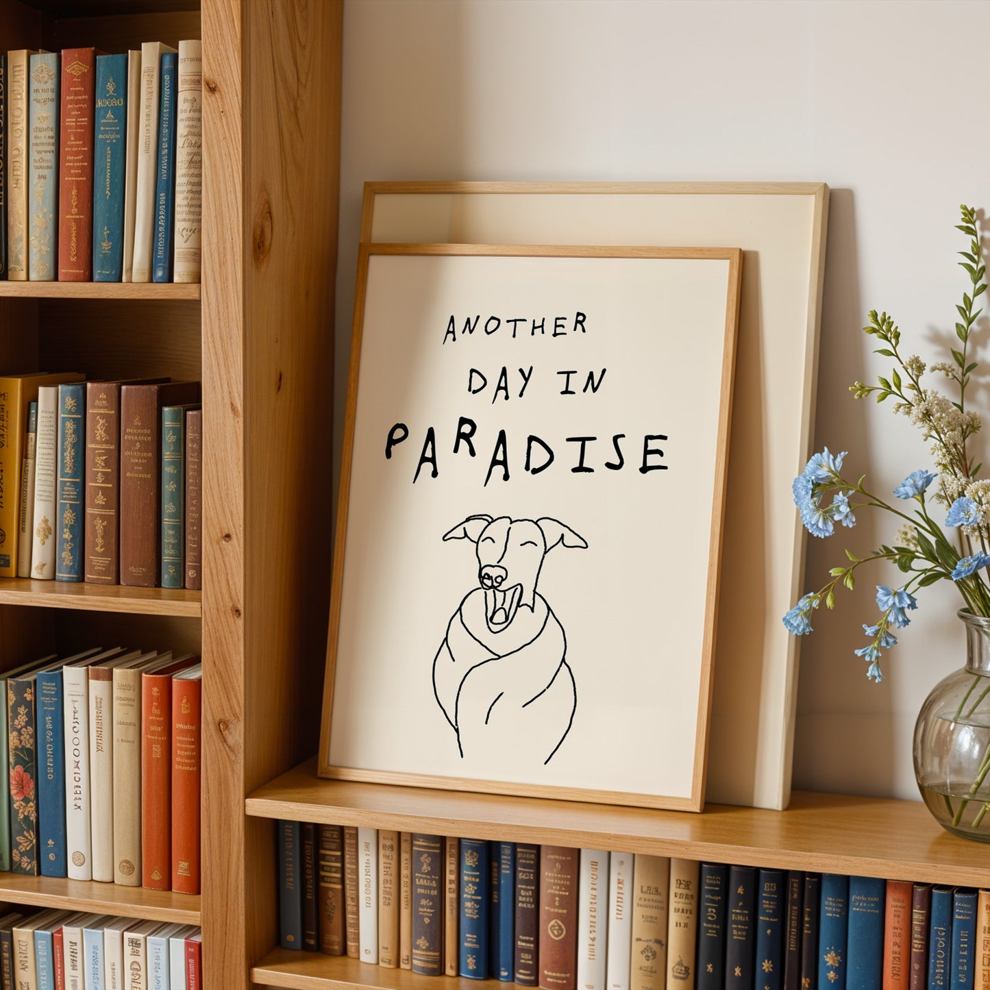 Another Day in Paradise - Whippet Print