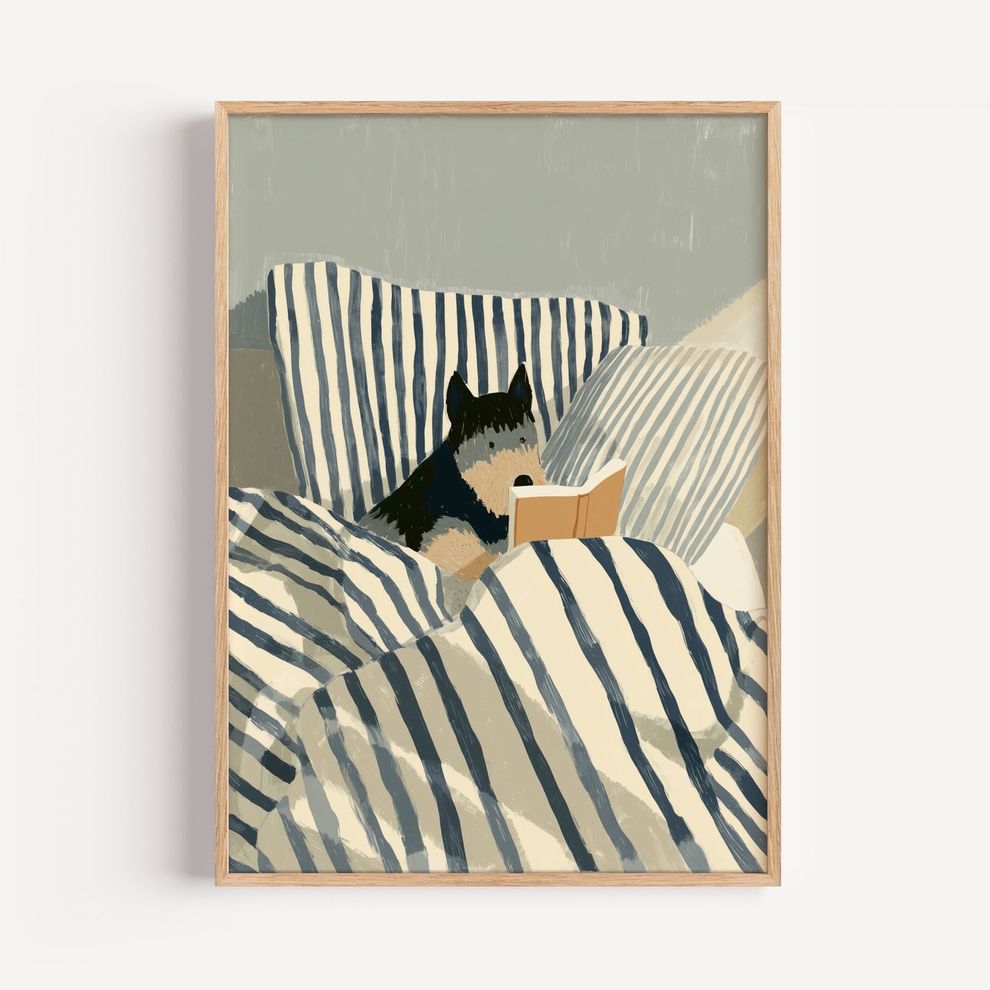 Scottie Reading Print