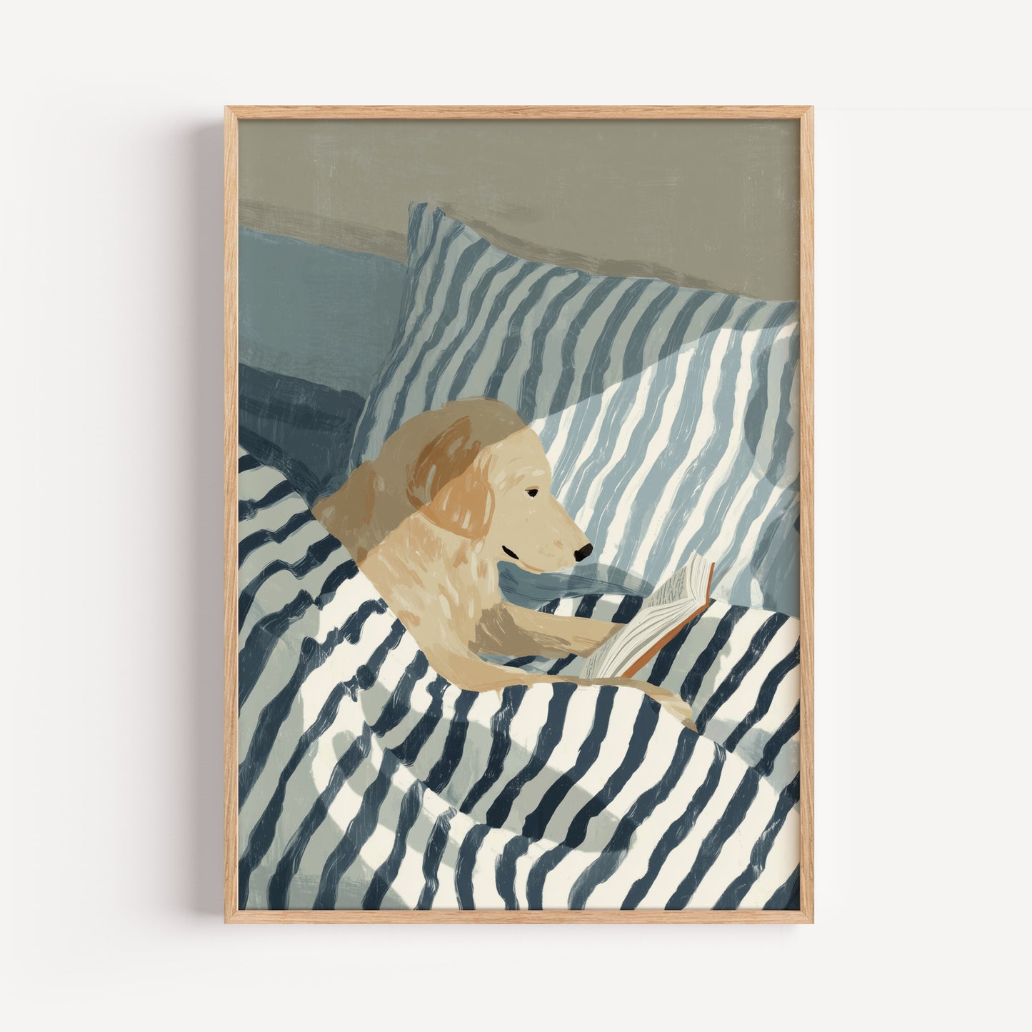 Labrador Reading Print
