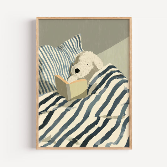 Cockapoo Reading Print