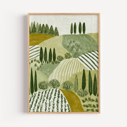 Tuscany Landscape Print