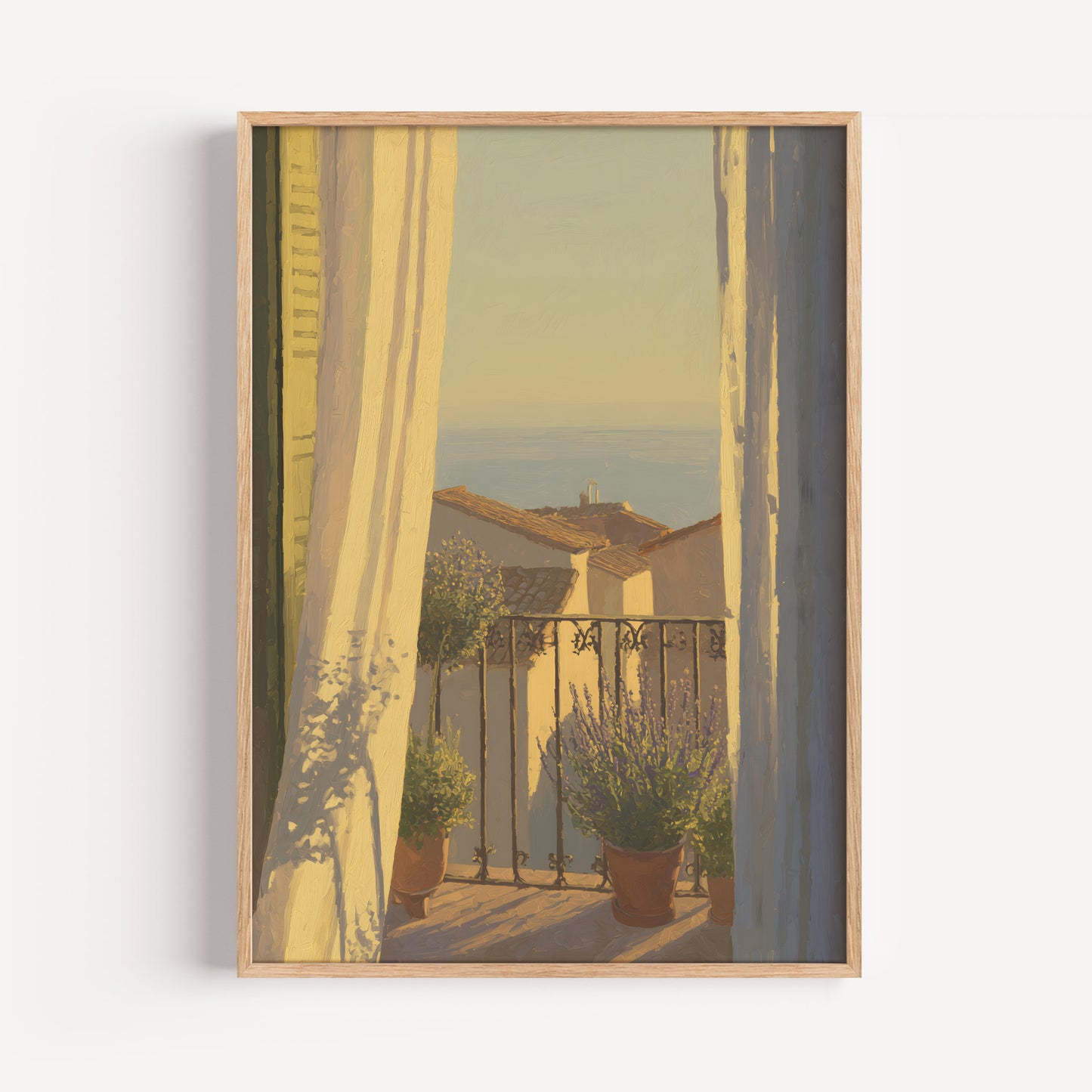 Mediterranean Balcony View Print