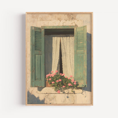 Mediterranean Window Print