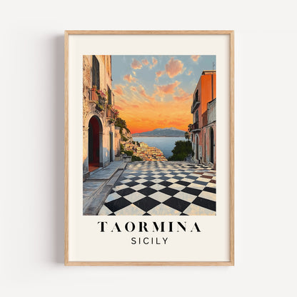 Taormina Sicily Travel Print