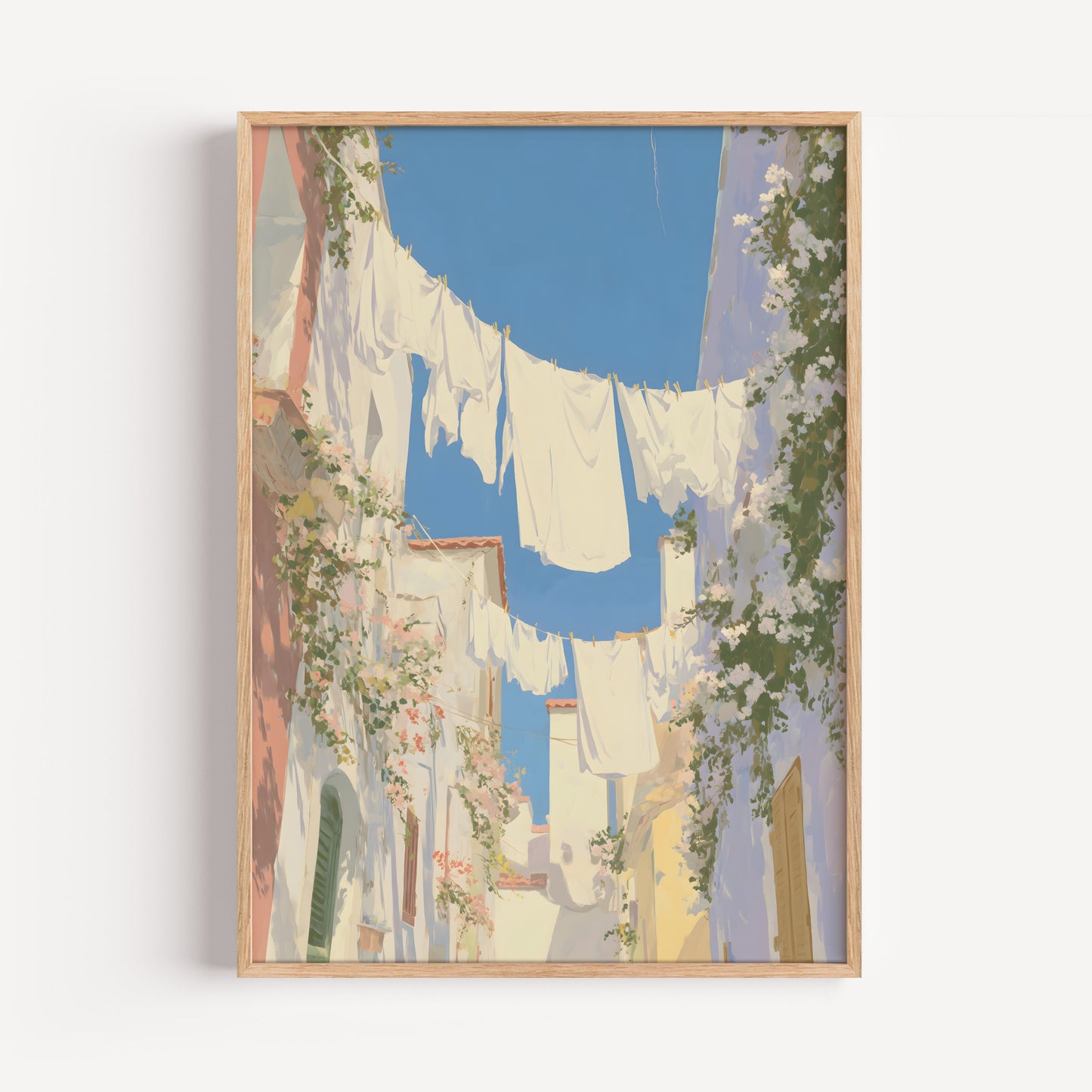 Mediterranean Laundry Street Print