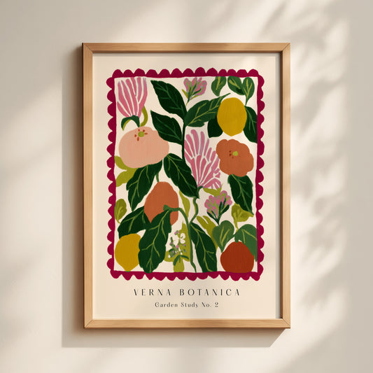 Red Flower Print