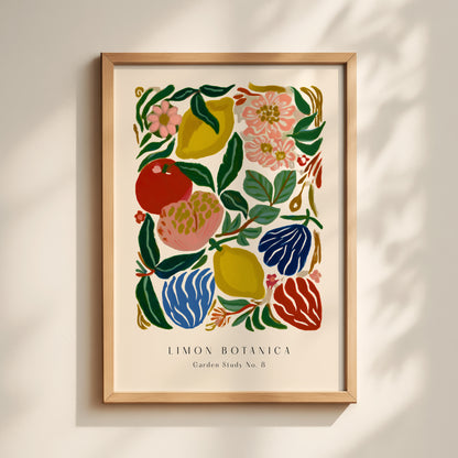 Limon Botanica Floral Matisse Print