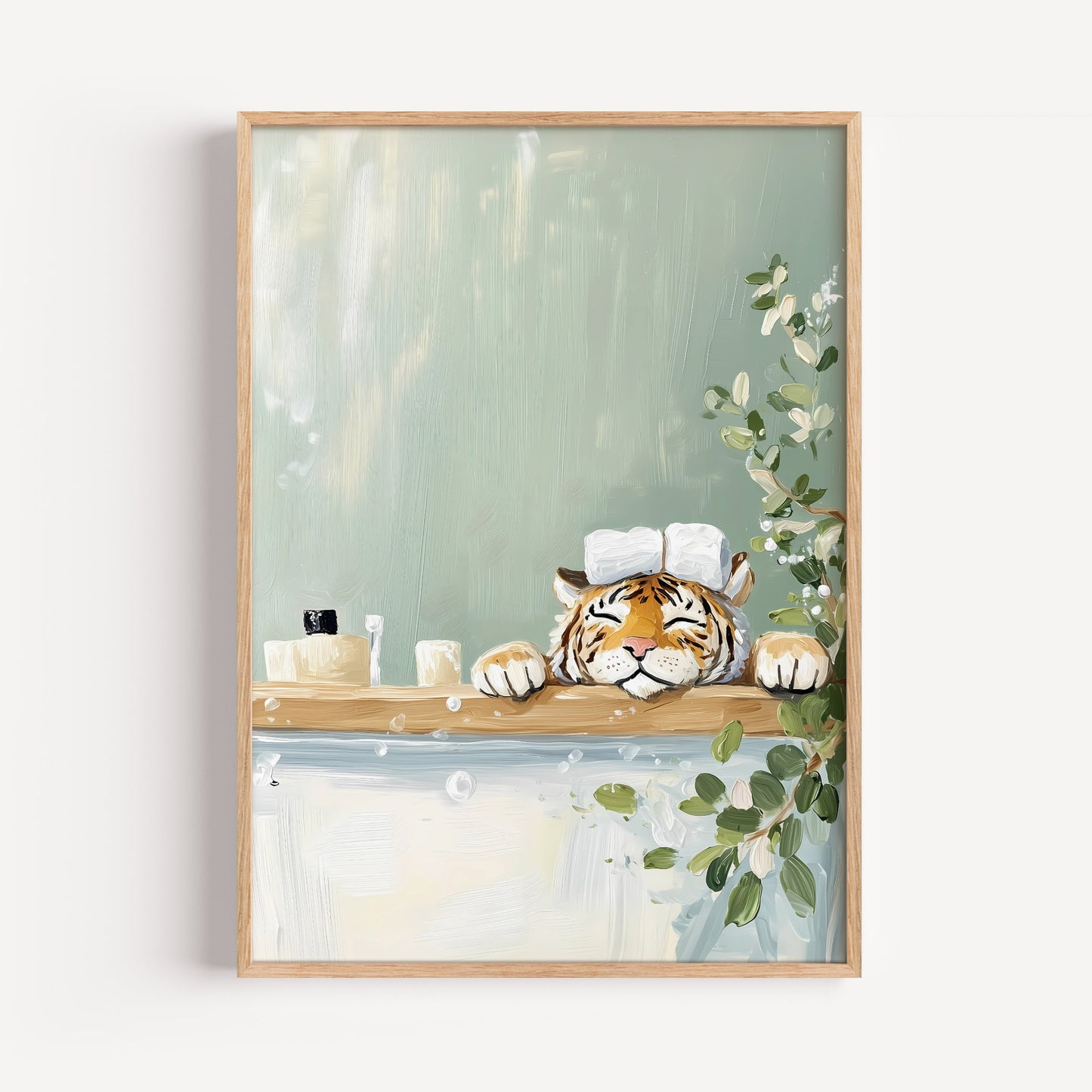 Tiger Spa Bathroom Print