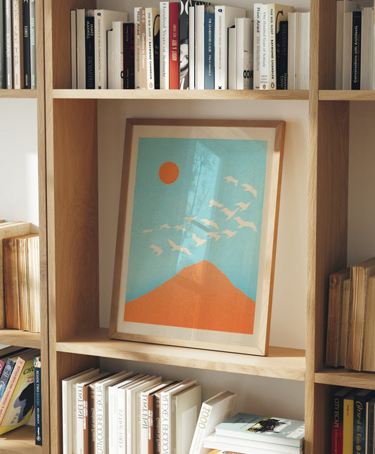 Minimalist Birds in Flight Poster