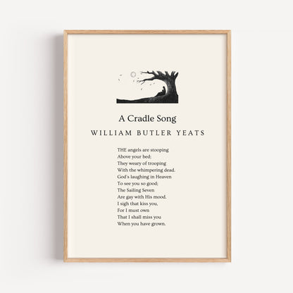 W.B. Yeats Poem Print - "A Cradle Song"