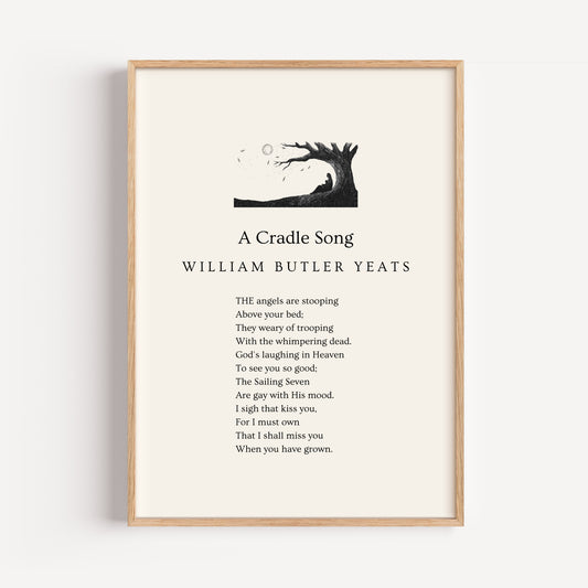 W.B. Yeats Poem Print - "A Cradle Song"