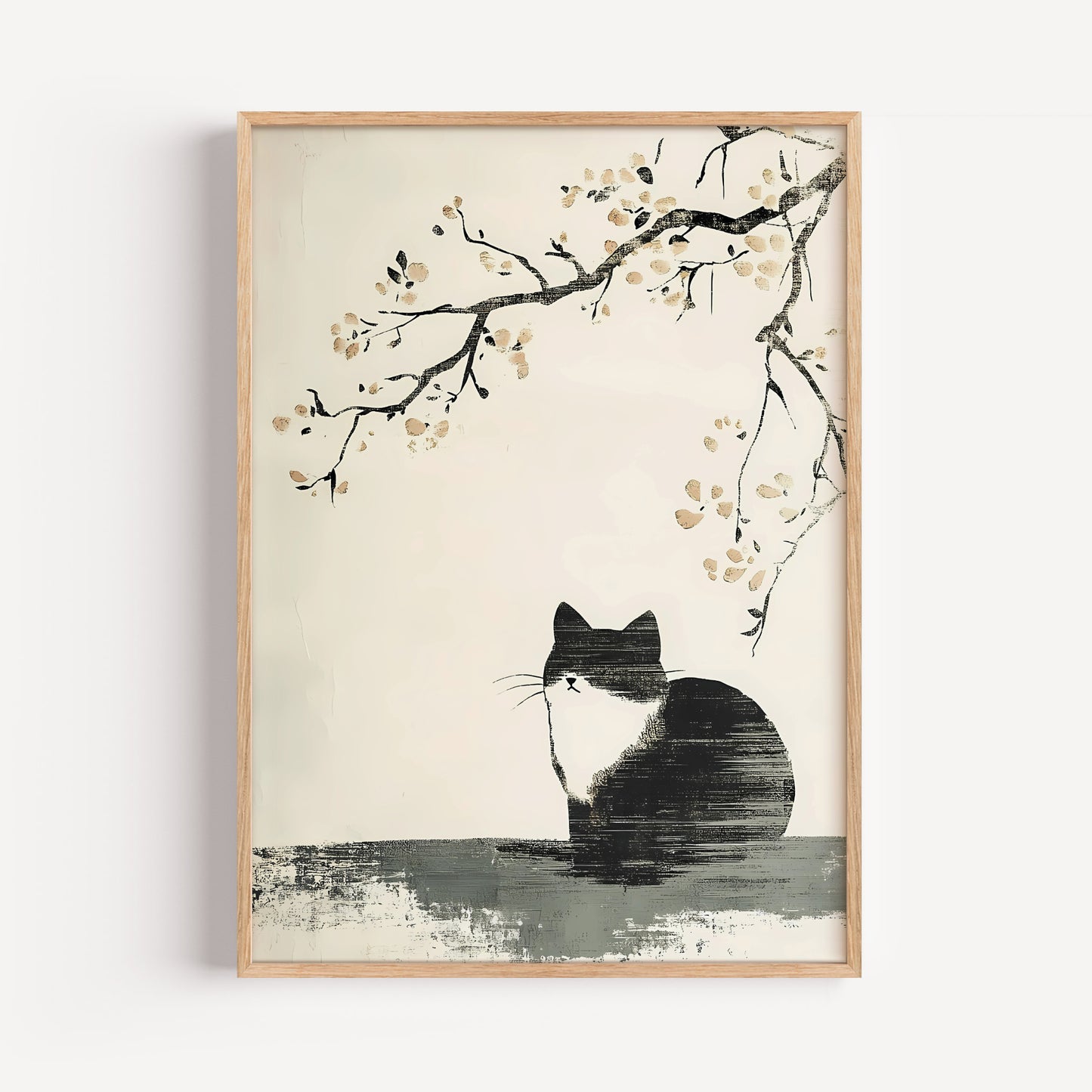 Japanese Cat Print