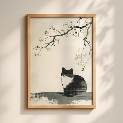 Japanese Cat Print