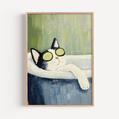 Black Cat Spa Print