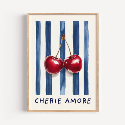 Cherry Kitchen Print - "Cherie Amore"