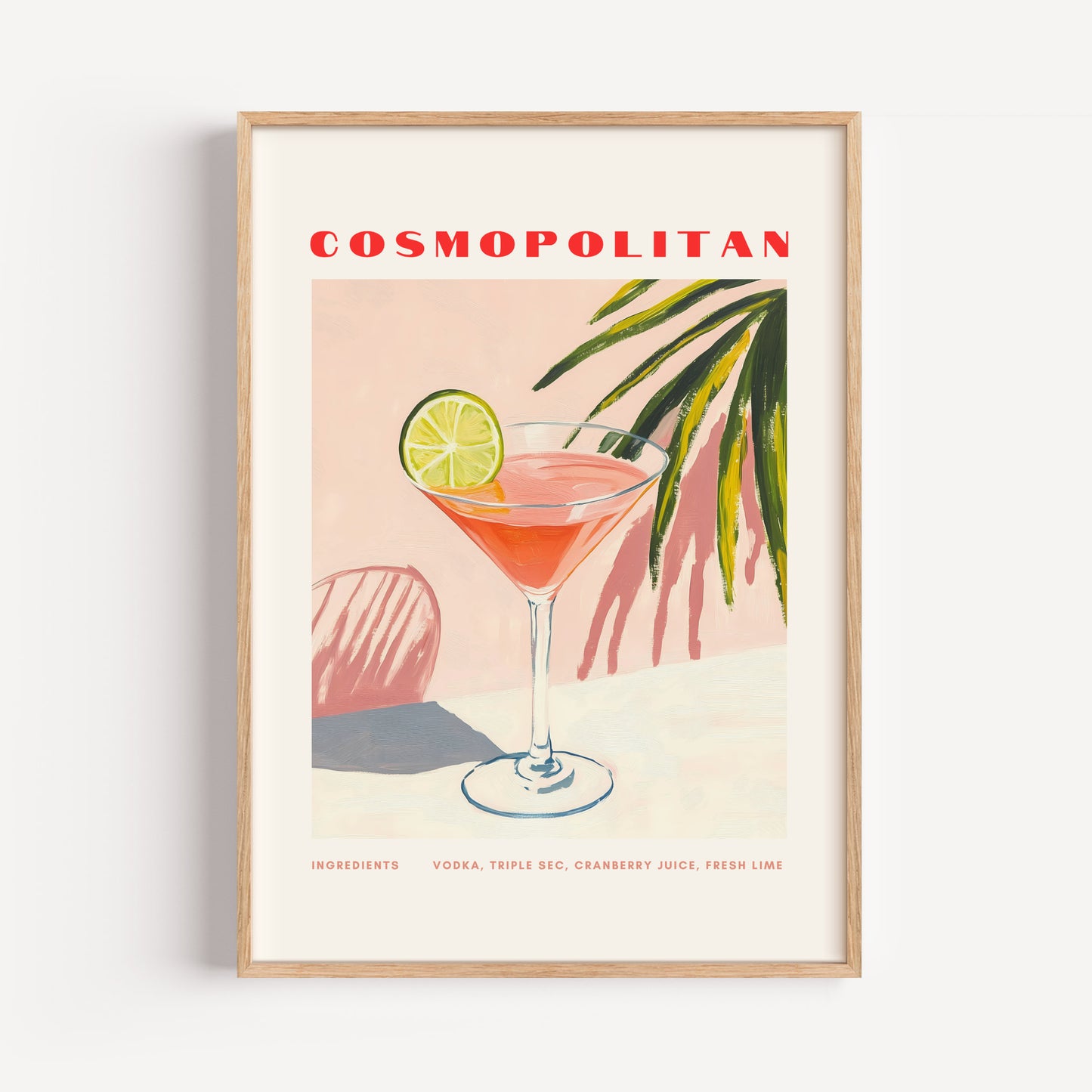 Cosmopolitan Cocktail Print