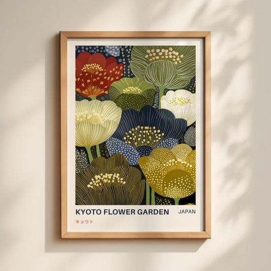Kyoto Flower Garden Print