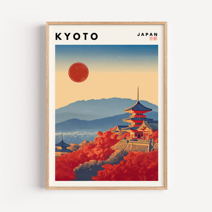 Kyoto Temple Travel Print