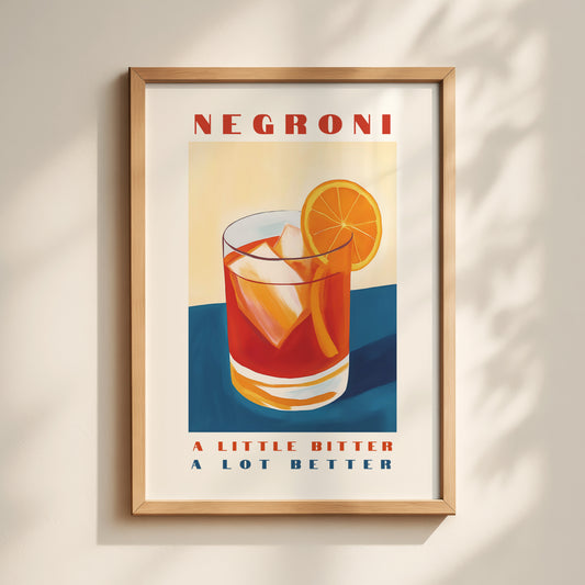 Negroni Cocktail Print