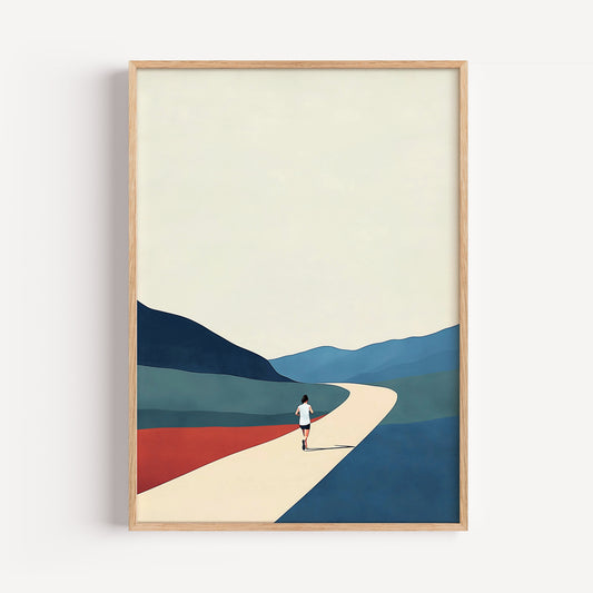 Female Runner Print
