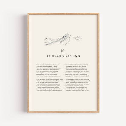 Rudard Kipling Poem Print - "If—"