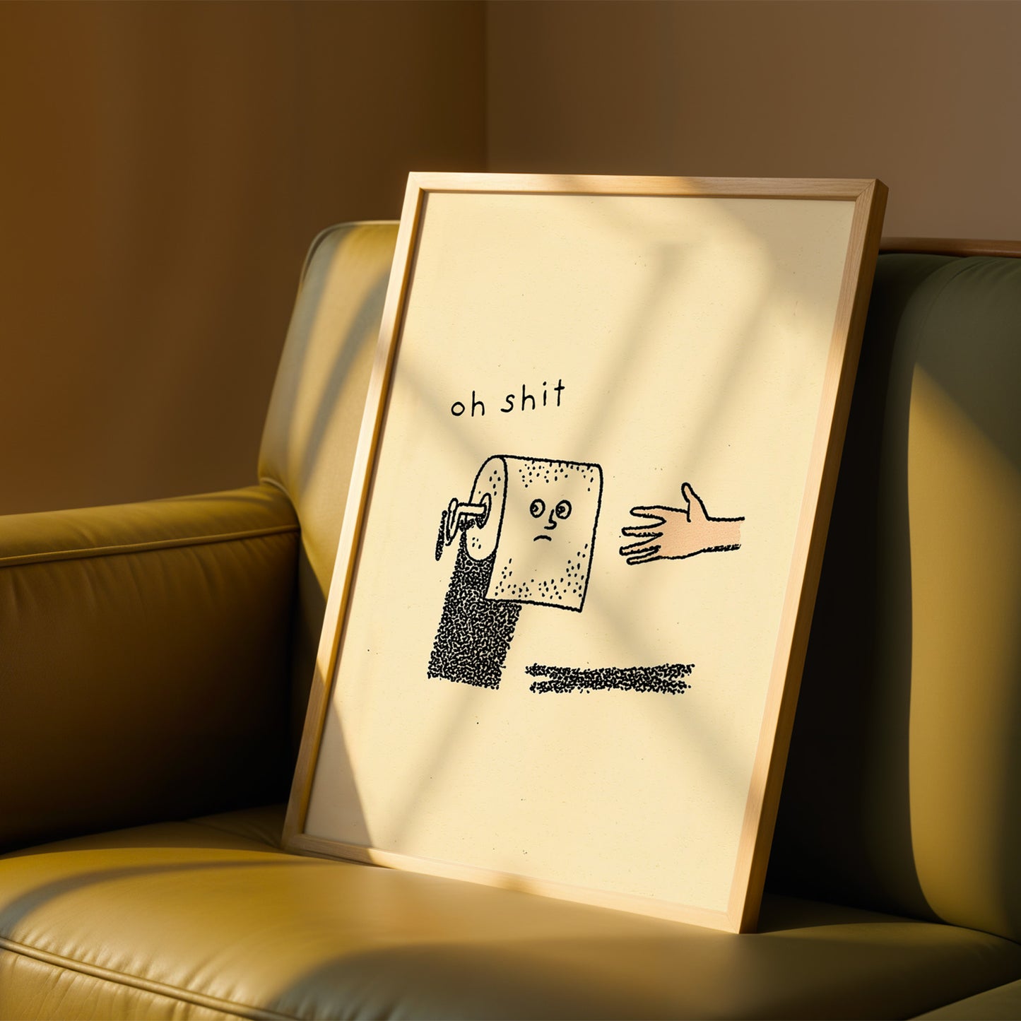 Funny Toilet Roll Print - "Oh Sh*t"