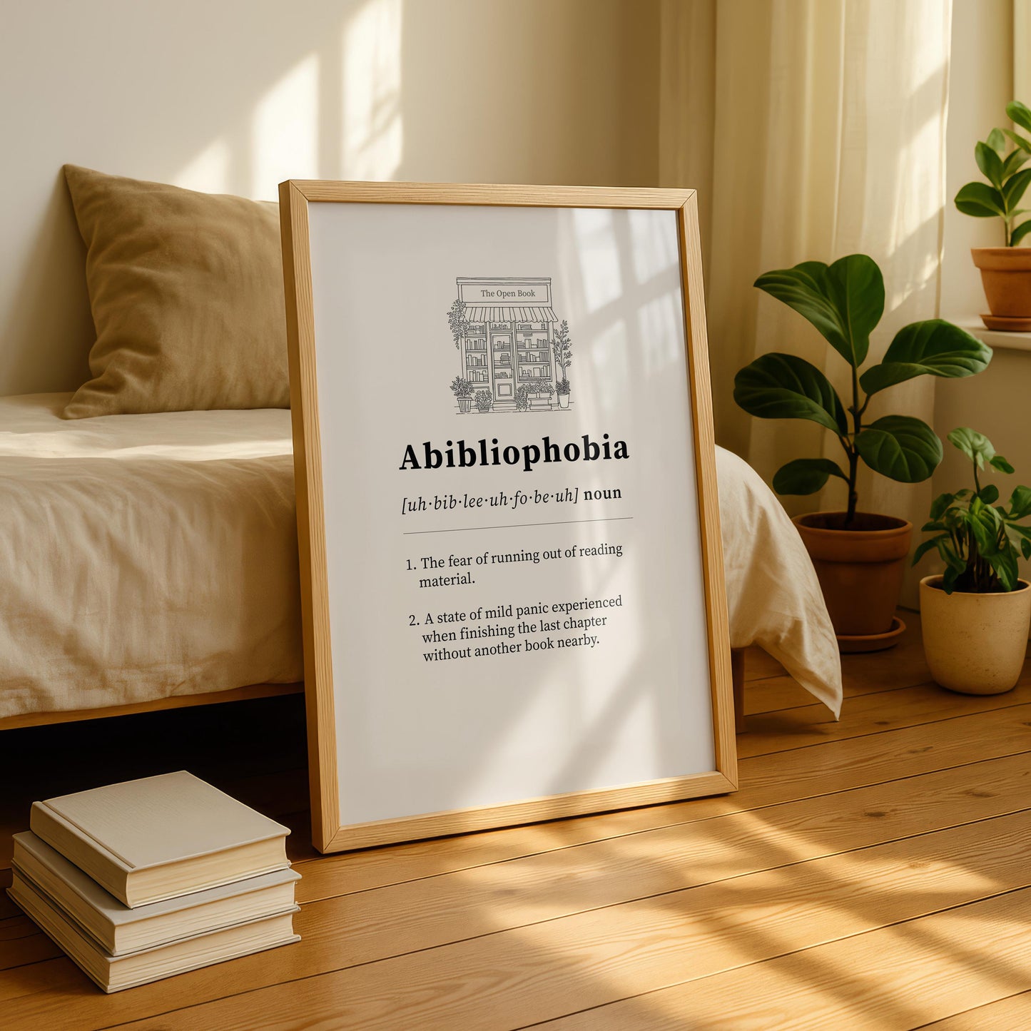 Abibliophobia Definition Print