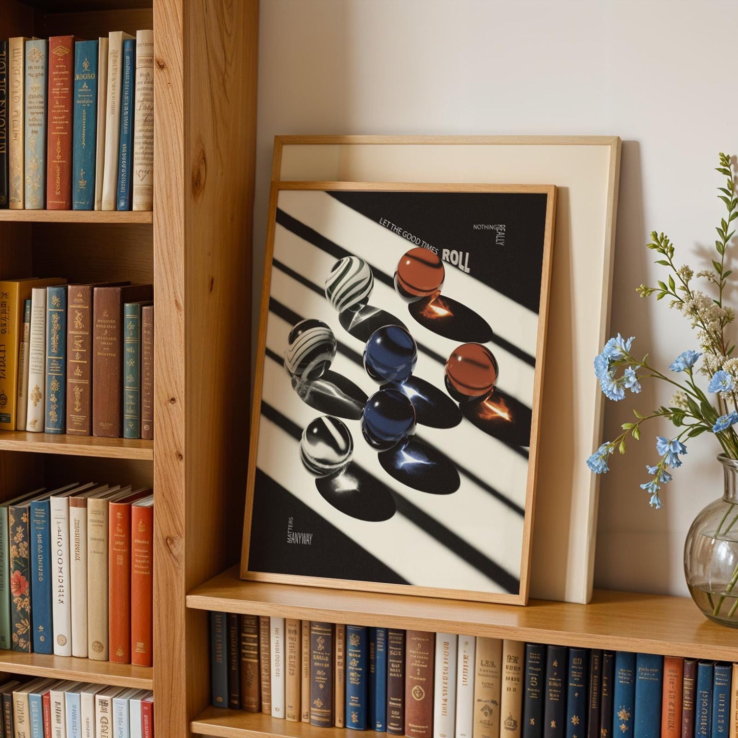 Glass Marbles Abstract Print