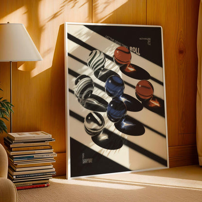 Glass Marbles Abstract Print