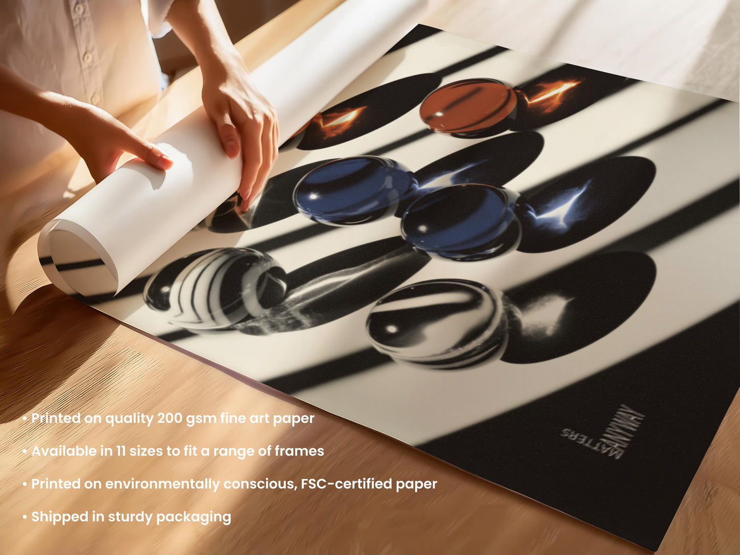 Glass Marbles Abstract Print