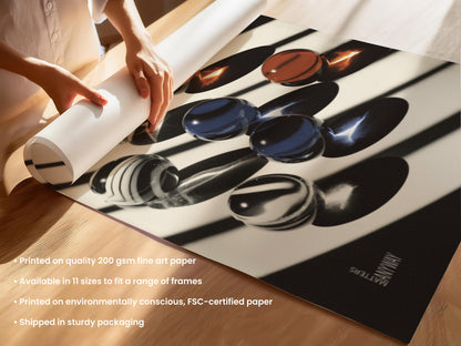 Glass Marbles Abstract Print