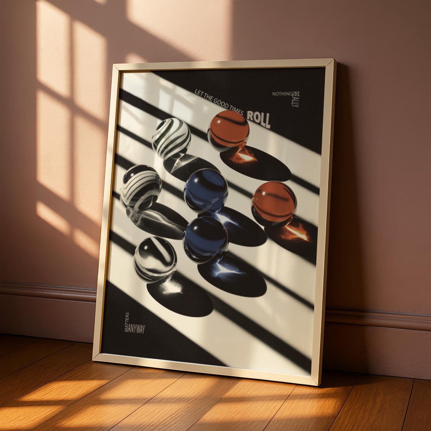 Glass Marbles Abstract Print