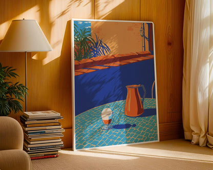 Affogato Italy Print – Italian Coffee Wall Art, Italy Food Poster, Gelato Espresso Kitchen Decor, Minimalist Cafe Illustration, Travel Print 15 x 20 cm / 6 x 8″ (roughly A5)