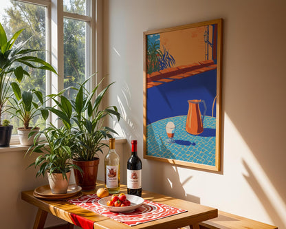 Affogato Italy Print – Italian Coffee Wall Art, Italy Food Poster, Gelato Espresso Kitchen Decor, Minimalist Cafe Illustration, Travel Print 15 x 20 cm / 6 x 8″ (roughly A5)