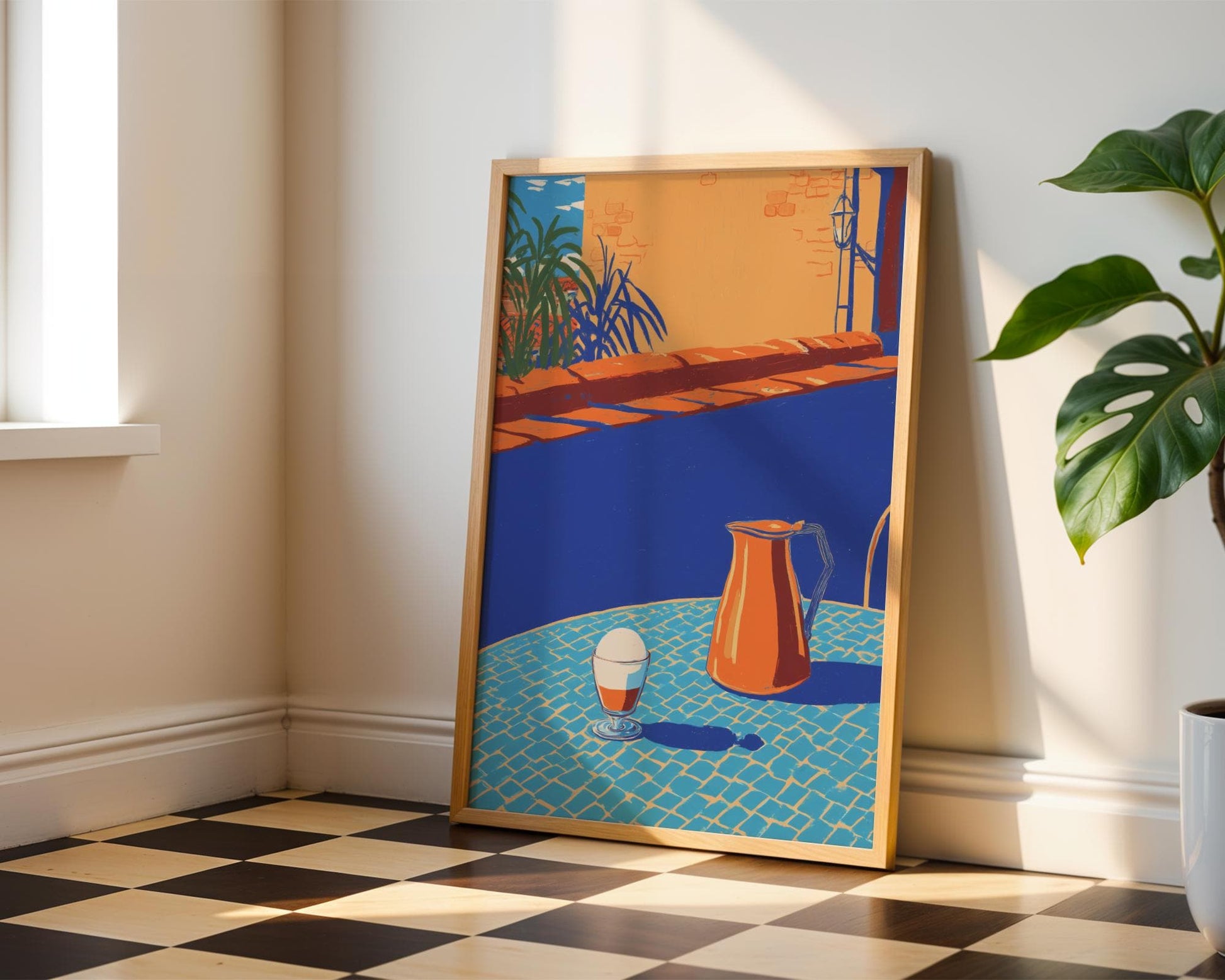 Affogato Italy Print – Italian Coffee Wall Art, Italy Food Poster, Gelato Espresso Kitchen Decor, Minimalist Cafe Illustration, Travel Print 15 x 20 cm / 6 x 8″ (roughly A5)