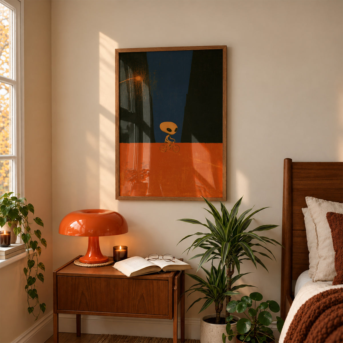 Alien Bike Ride Print Living Room 11 (autumnal).jpg
