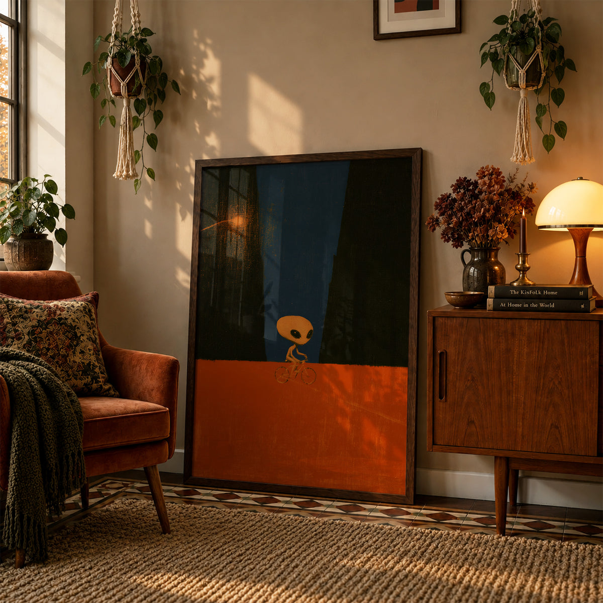 Alien Bike Ride Print Living Room 18 (autumnal).jpg
