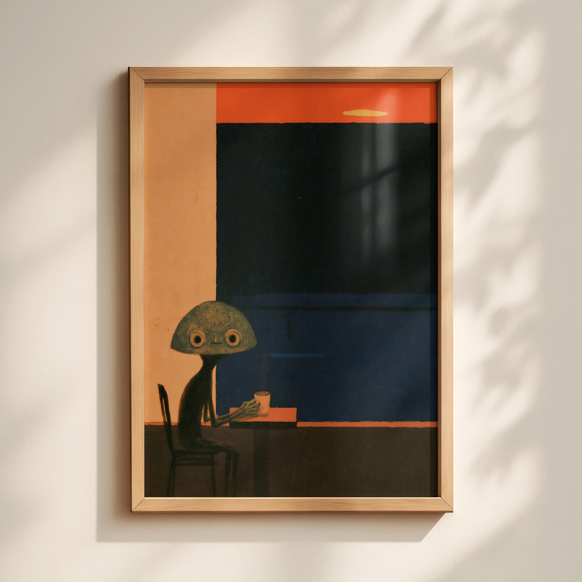 Alien Coffee Break Print Framed-1-portrait.jpg