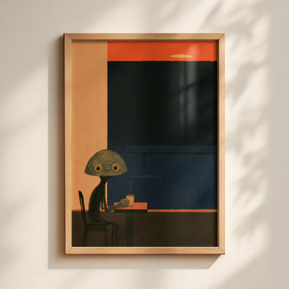 Alien Coffee Break Print Framed-1-portrait.jpg