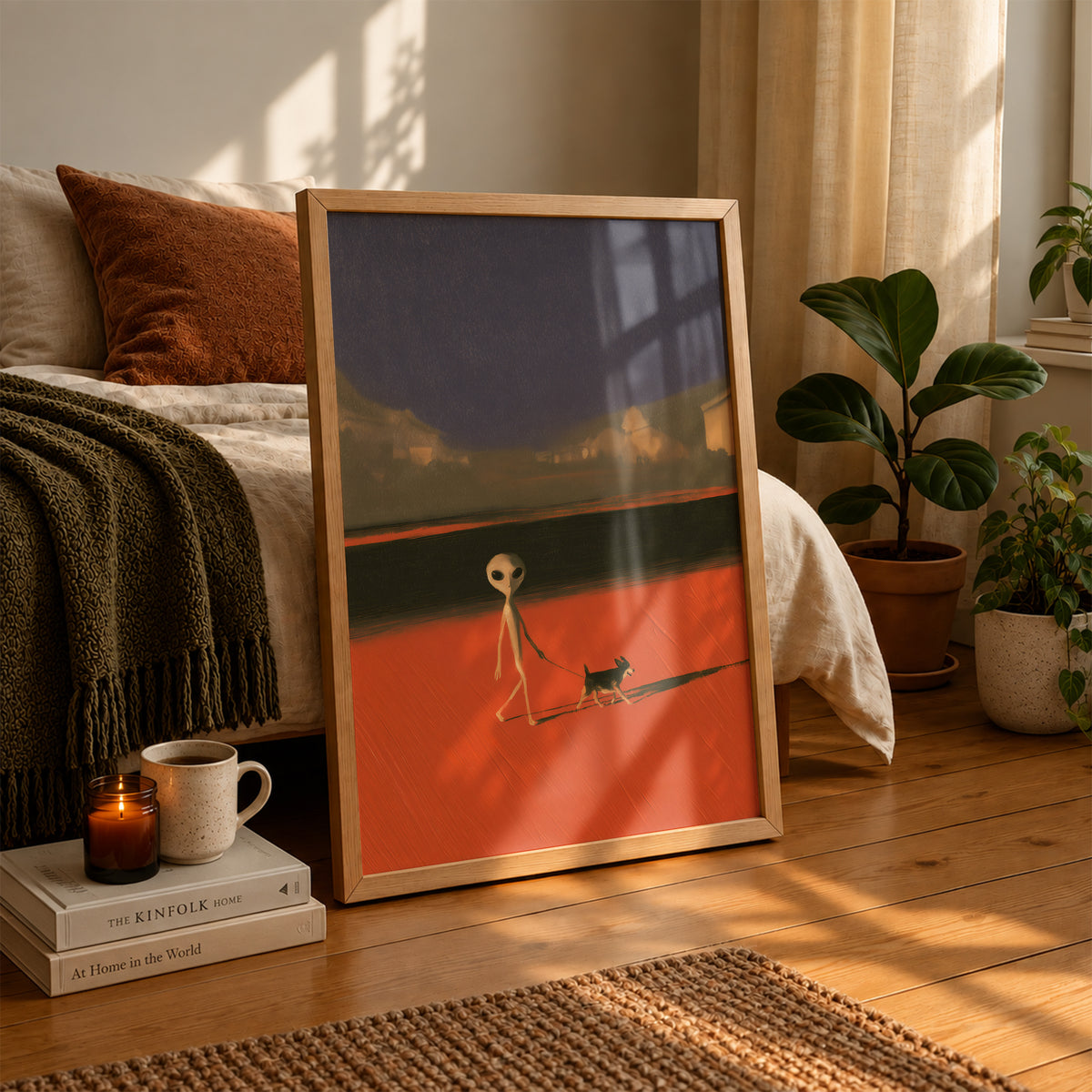 Alien Dog Walk Print Living Room 23 (autumnal).jpg