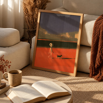 Alien Dog Walk Print Living Room 2 (autumnal).jpg