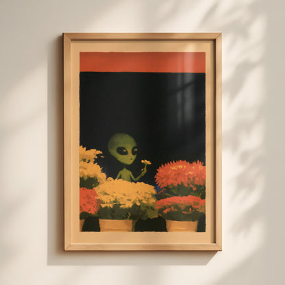 Alien Flower Stall Print Framed-1-portrait-MASTER.jpg