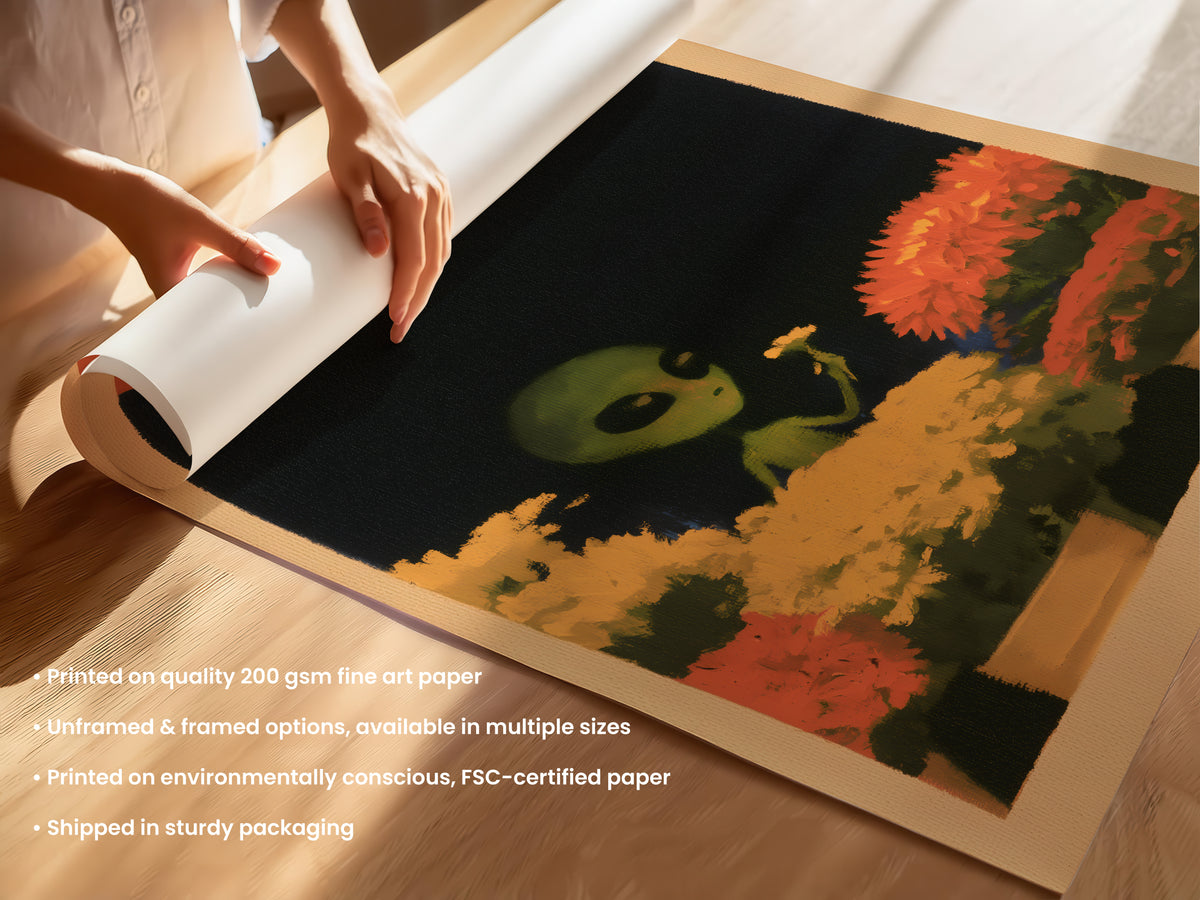 Alien Flower Stall Print Unframed (UF & F).jpg