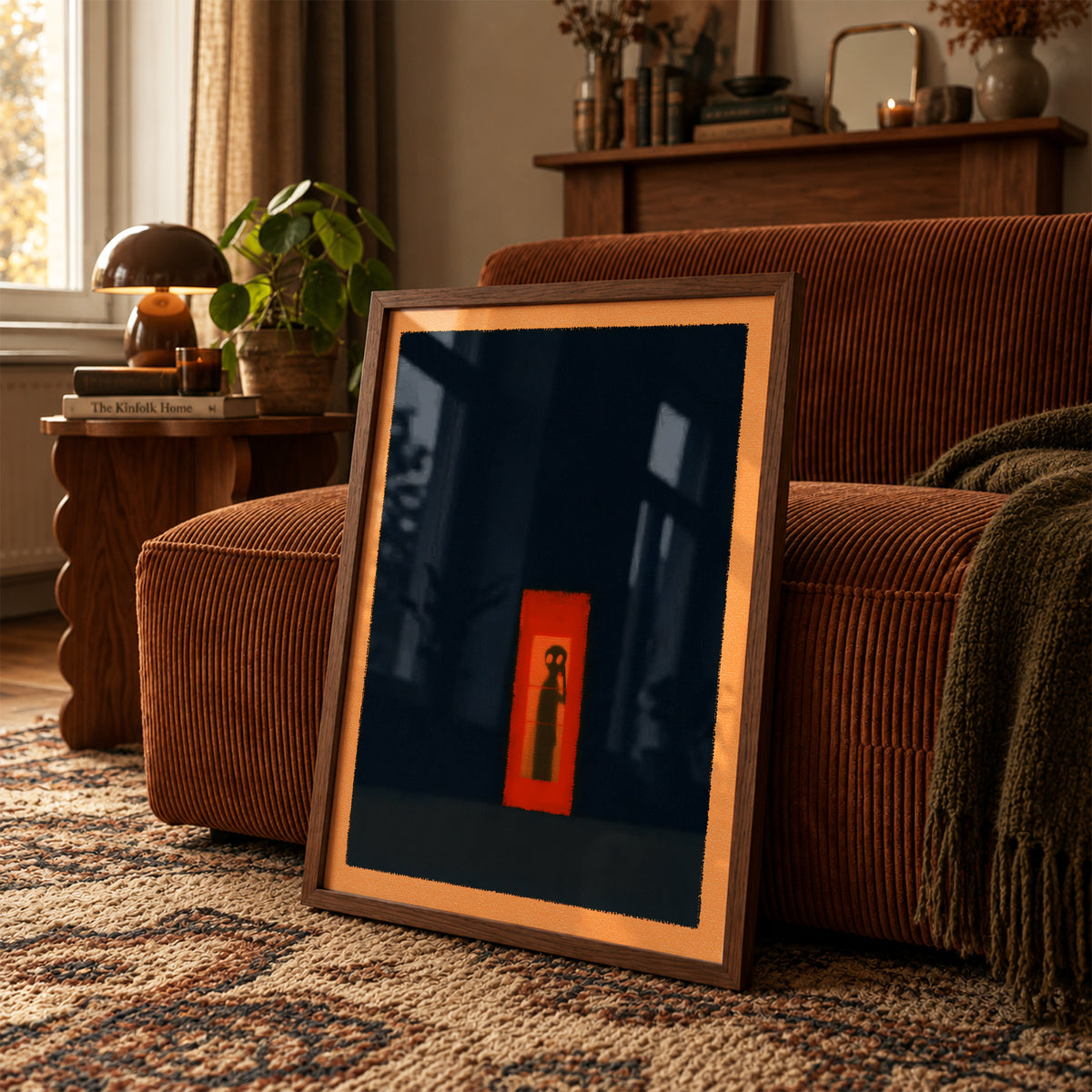 Alien Phone Box Print Living Room 13 (autumnal).jpg