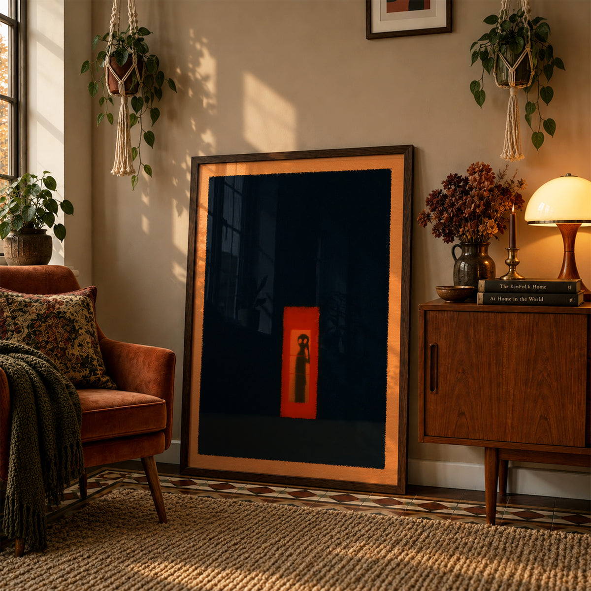 Alien Phone Box Print Living Room 18 (autumnal).jpg